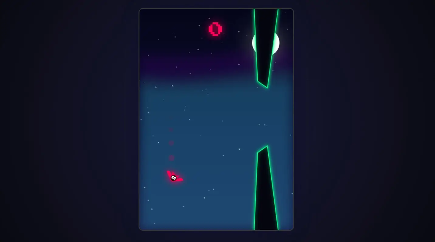 Neon Bat - Flappy Style Game
