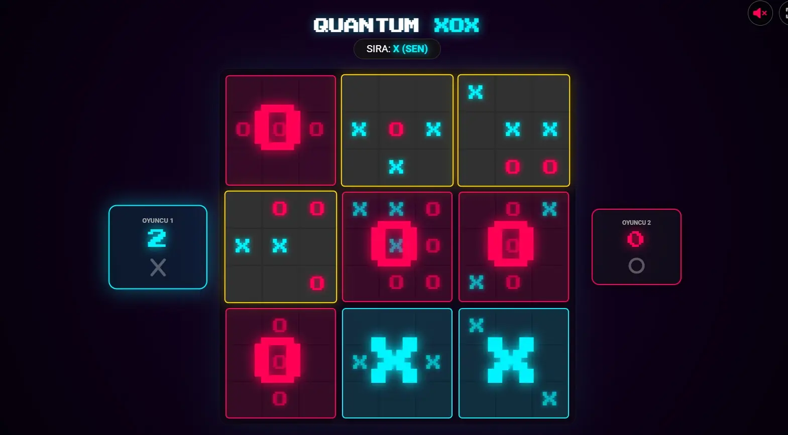 Quantum XOX - Ultimate Tic Tac Toe